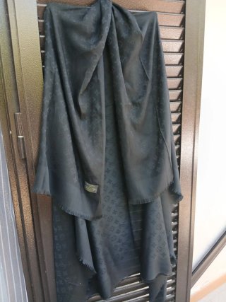Foulard Louis Vuitton Nero Monogram