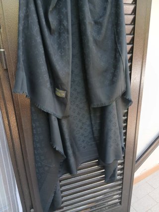 Foulard Louis Vuitton Nero Monogram