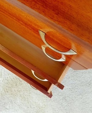 Cómoda Mid-Century, madera embero | Vintage 60s