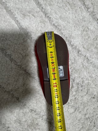 Zapatitos rojos niña lazo elástico