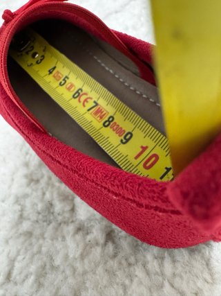 Zapatitos rojos niña lazo elástico