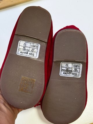 Zapatitos rojos niña lazo elástico