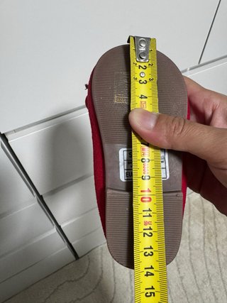 Zapatitos rojos niña lazo elástico