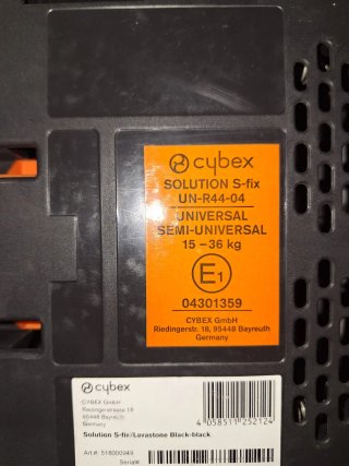 Silla coche Cybex Solution S-fix Universal 15-36kg