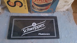 Lote Carteles Publicitarios: Pepsi, Schweppes, Sup