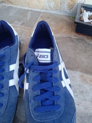 Zapatillas Asics Azul y Blanco