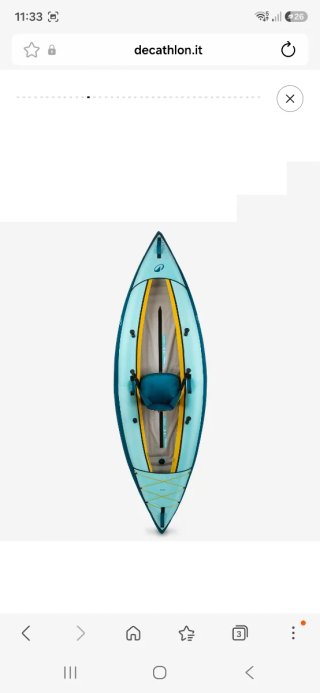 Kayak 2 posti gonfiabile