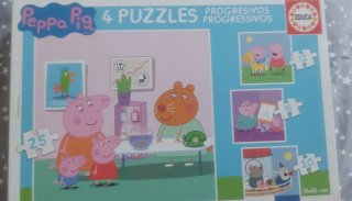 4 Puzzles Peppa Pig Educa