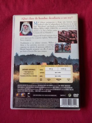 Braveheart DVD Mel Gibson (Español)