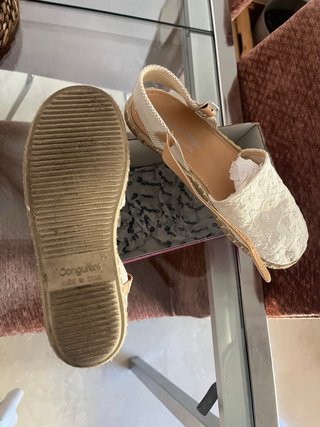 Zapatos niña Conguitos entretiempo beige/blanco