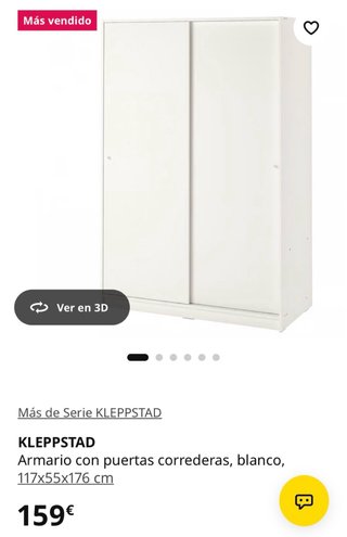 Armario Blanco Puertas Correderas IKEA