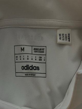 Camiseta técnica Adidas Blanca Talla M