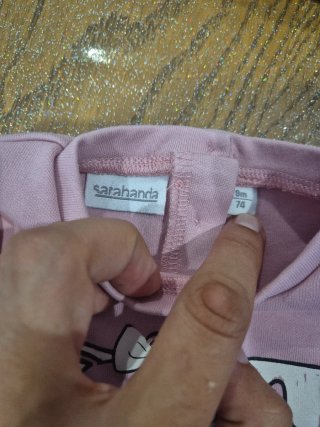 Completo bimba rosa e nero gattini