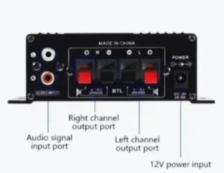 Mini Amplificador Audio AK170 400W + Alimentador