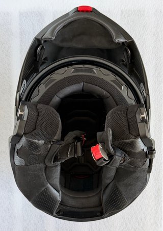 Casco moto HJC I90 Modular Negro Amarillo azul