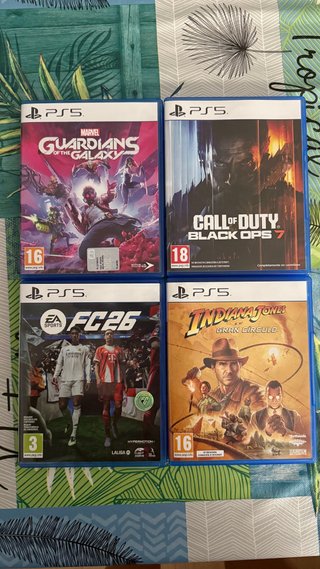 Pack PS5: Guardians, Call of Duty, FC26 Indiana J