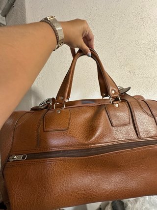 Bolsa de viaje de piel vintage