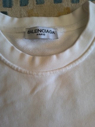 Jersey Balenciaga Blanco con Logo Negro