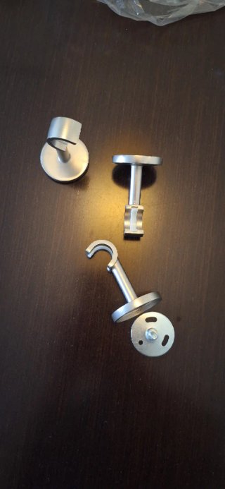 Soportes para barra de cortina de metal