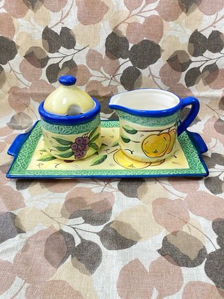 Set Zuccheriera e Lattiera Ceramica