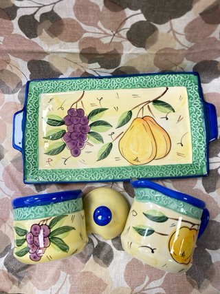 Set Zuccheriera e Lattiera Ceramica