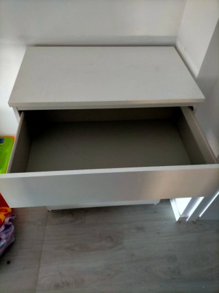 Cómoda MALM 4 cajones blanca