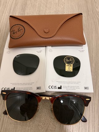 Gafas de sol Ray-Ban Clubmaster Marrón/Negro