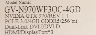 Tarjeta Gráfica Gigabyte GeForce GTX 970