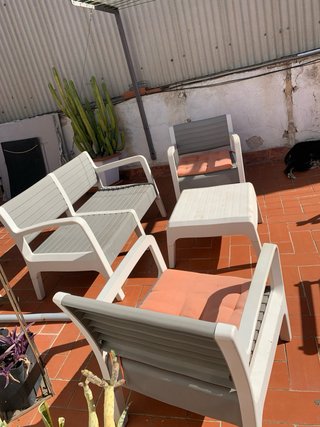 Muebles de terraza: Sofá, sillones y mesa