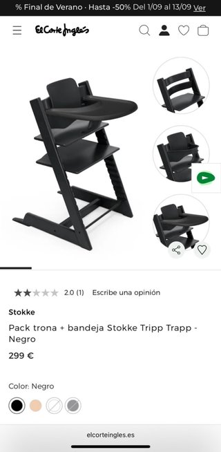 Trona Stokke con cojín Stokke