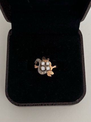 Anillo Oro 14K Diamantes Naturales 1 ct