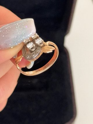 Anillo Oro 14K Diamantes Naturales 1 ct