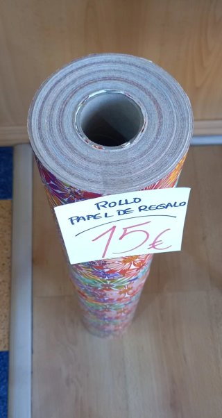 Rollo Papel Regalo Multicolor Flores