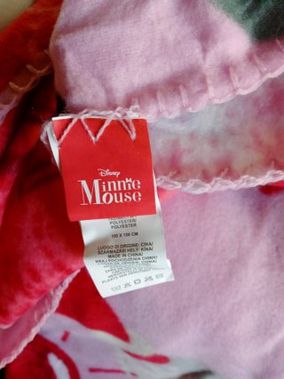 Coperta Minnie Disney Rossa morbida e calda