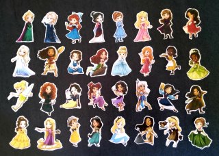 Cromos Picar Princesas Disney