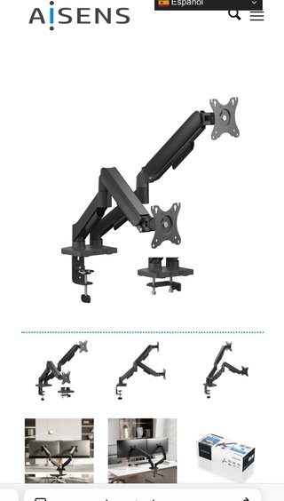 Soporte Mesa Monitor AISENS 17-32 Full Motion