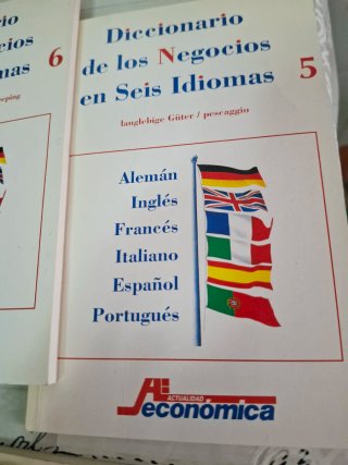 Diccionario Negocios 6 Idiomas (7 tomos)