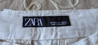 Pantalón chino ZARA blanco caballero talla 40