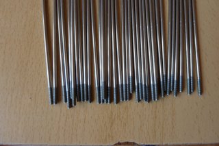 Lote de 36 radios DT de 265mm y 2mm