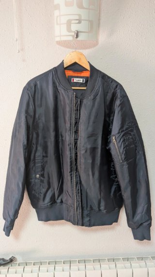 Chaqueta Bomber Clique Negra