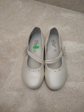 Zapatos comunión Bubble bobble blancos