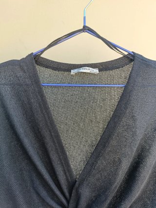 Top Zara punto negro