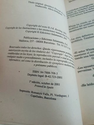 Libros Harry potter primeras ediciones