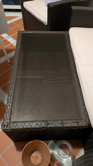 Conjunto Muebles Jardín: Sofá, 2 Sillas y Mesa