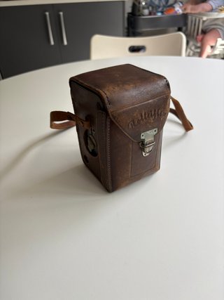 Cámara Rolleiflex Old Standard Tessar con funda