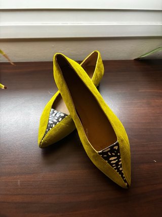 Bailarinas Elle Hari Verde Pistacho Talla 37