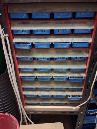 Cajoneras de plástico azul