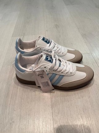 Zapatillas Adidas Azul Blanco Talla 40