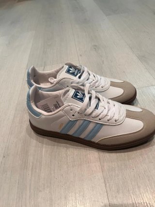 Zapatillas Adidas Azul Blanco Talla 40