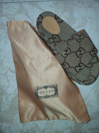 Sandali stile Gucci Beige e Marrone